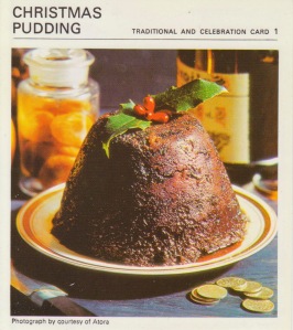 Christmas, pudding 1960s